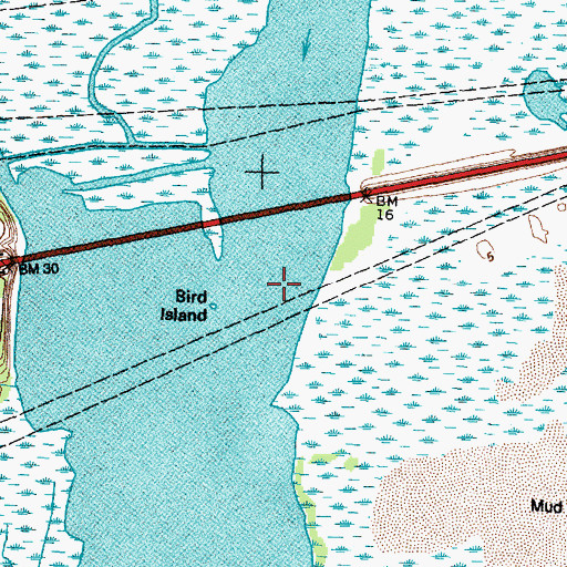 Topographic Map of Lost River, TX