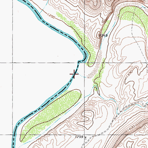 Topographic Map of Lozier Canyon, TX