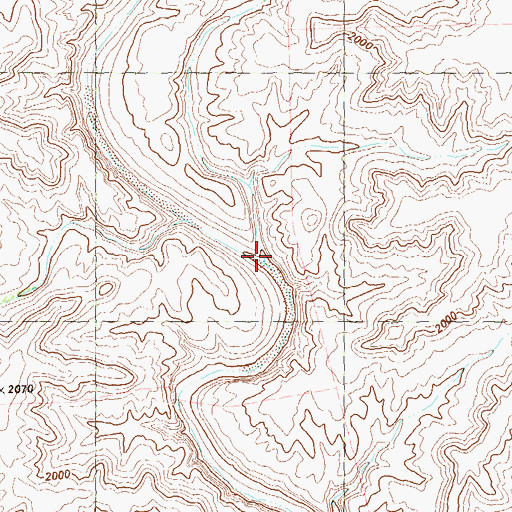 Topographic Map of McClain Canyon, TX