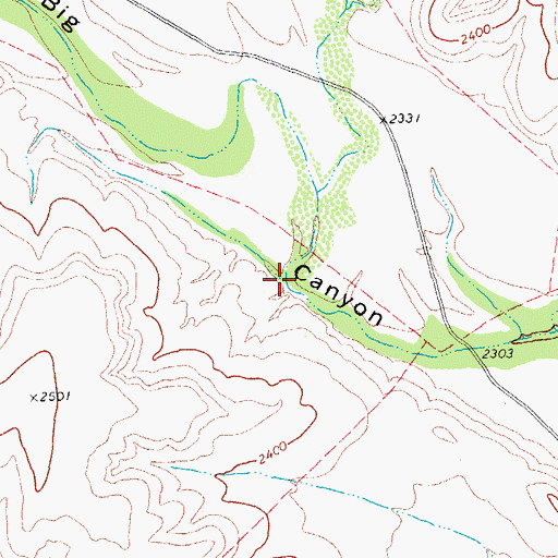 Topographic Map of McKay Creek, TX