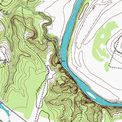 Topographic Map of McKenzie Creek, TX