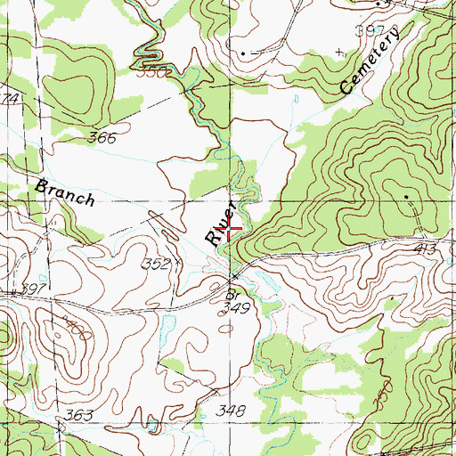 Topographic Map of McLendon Branch, TX