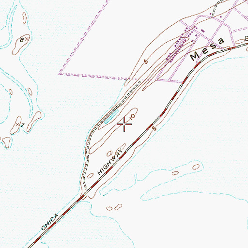 Topographic Map of Mesa del Gavilan, TX
