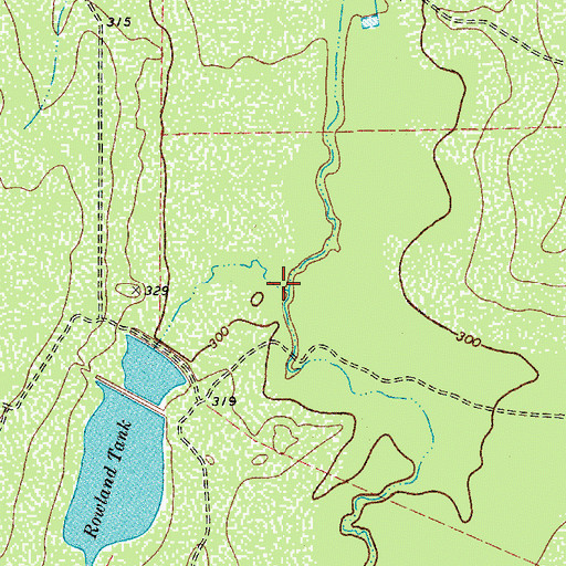 Topographic Map of Mirasol Creek, TX