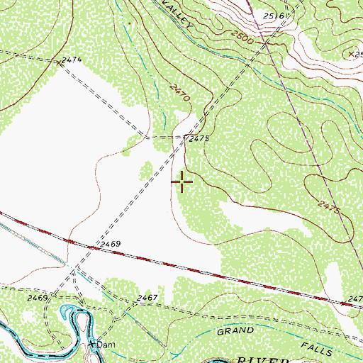 Topographic Map of Monument Draw, TX