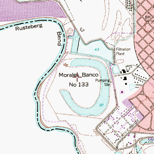 Topographic Map of Morales Banco Number 133, TX