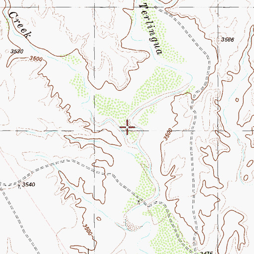 Topographic Map of Musgrave Creek, TX
