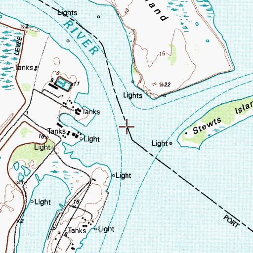 Topographic Map of Neches River, TX