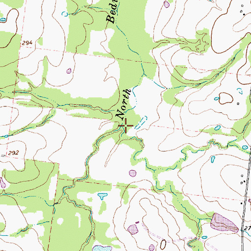 Topographic Map of Neeley Creek, TX