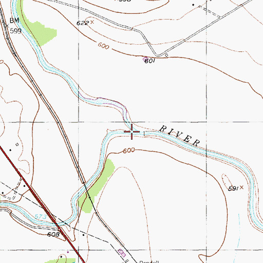 Topographic Map of Neils Creek, TX