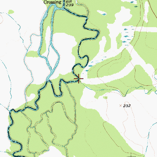 Topographic Map of Neville Creek, TX