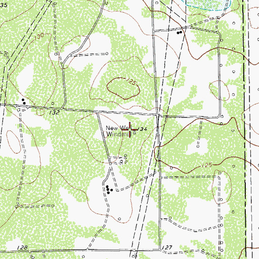 Topographic Map of New Well Windmill, TX