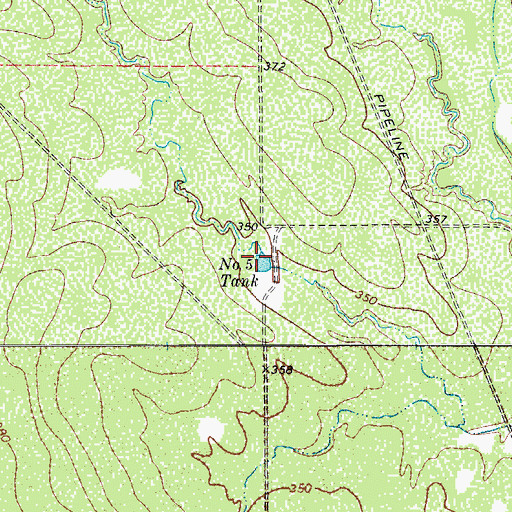 Topographic Map of Number Five Tank, TX