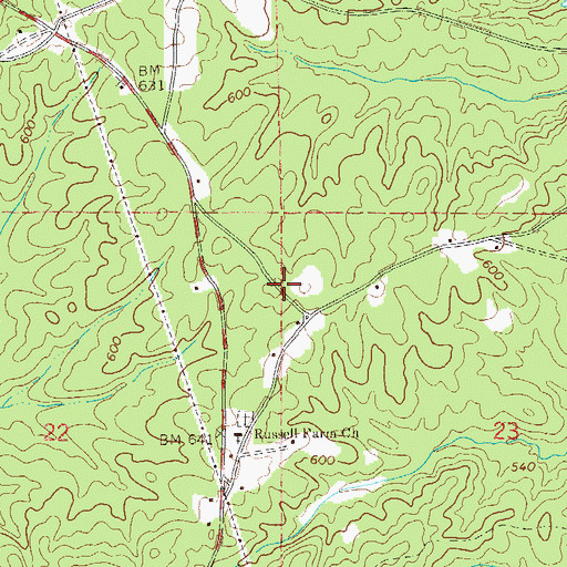 Topographic Map of Rover (historical), AL
