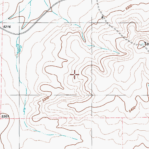Topographic Map of Oak Hills, TX