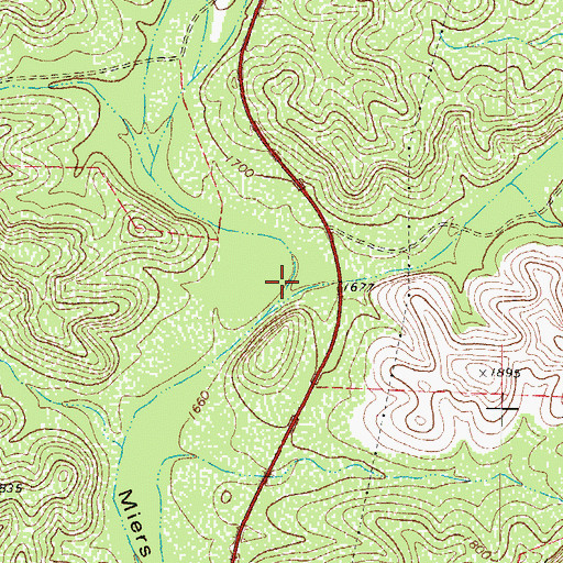 Topographic Map of Old Ranch Draw, TX