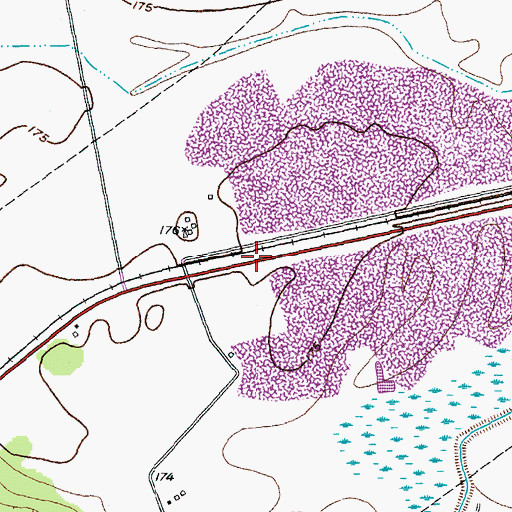 Topographic Map of Old Spanish Trail, TX