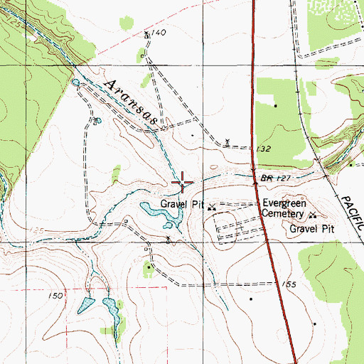 Topographic Map of Olmos Creek, TX