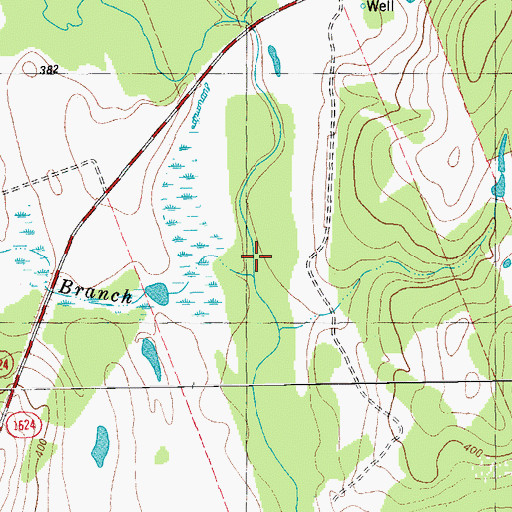 Topographic Map of Owens Branch, TX