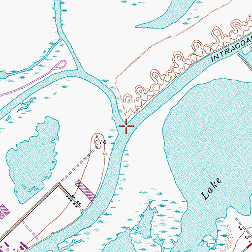 Topographic Map of Oyster Creek, TX