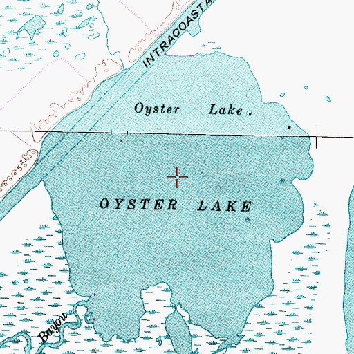 Topographic Map of Oyster Lake, TX