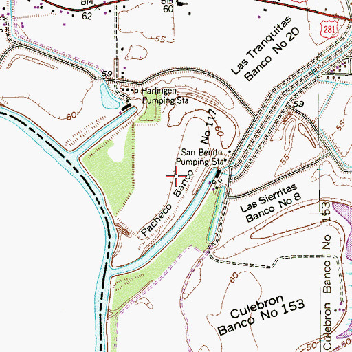 Topographic Map of Pacheco Banco Number 117, TX