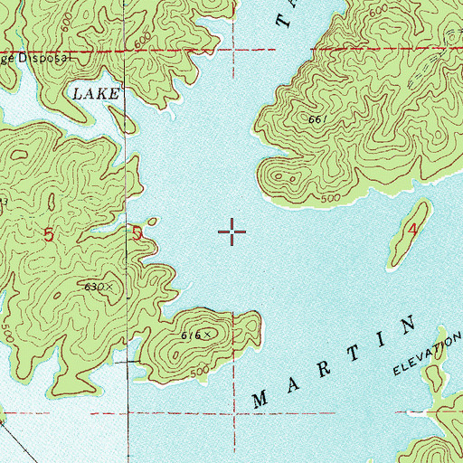 Topographic Map of Stow Ferry (historical), AL