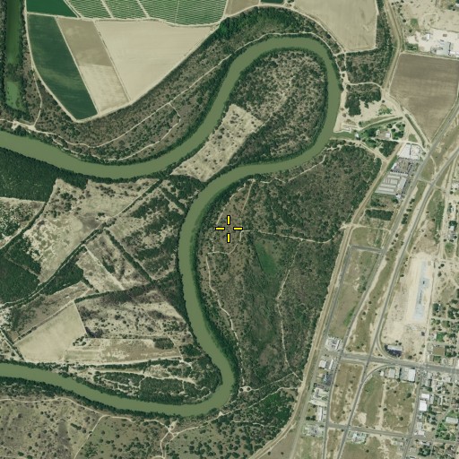 Aerial/Satellite Image of Pate Bend, TX