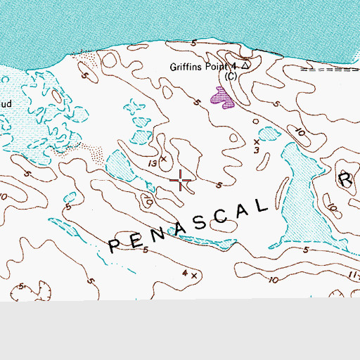 Topographic Map of Penascal Rincon, TX