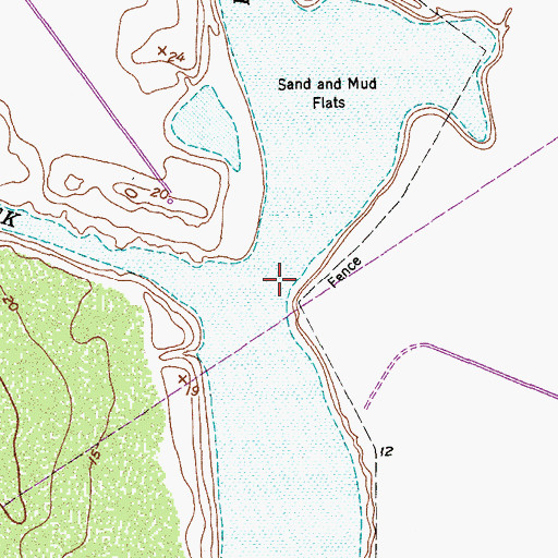 Topographic Map of Petronila Creek, TX