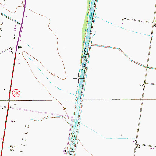 Topographic Map of Pharr San Juan Main Canal, TX