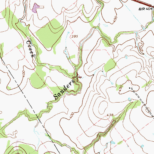 Topographic Map of Pinoak Creek, TX