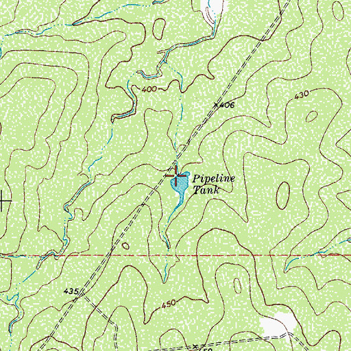 Topographic Map of Pipeline Tank, TX