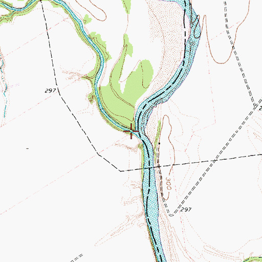 Topographic Map of Pond Creek, TX