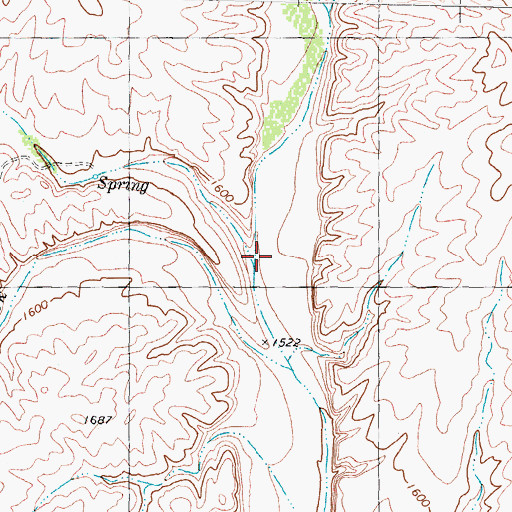 Topographic Map of Pony Creek, TX