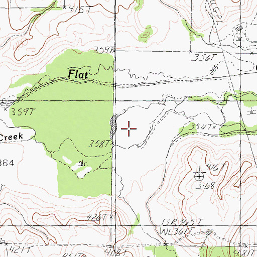 Topographic Map of Putegnat School, TX
