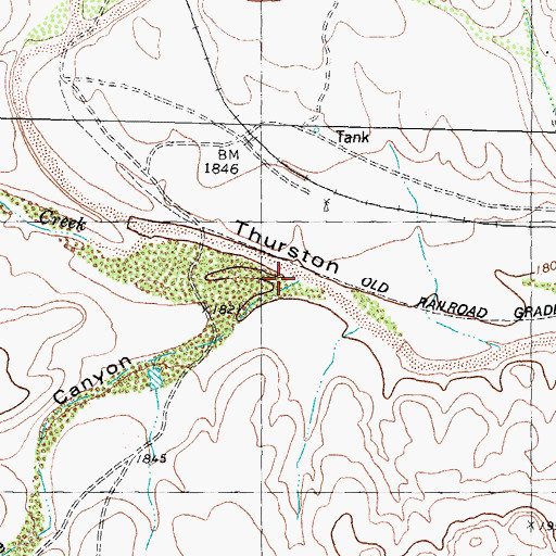 Topographic Map of Prairie Canyon, TX