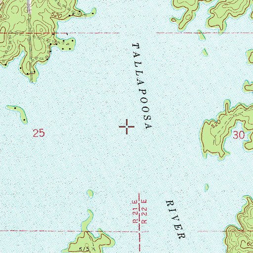 Topographic Map of Wind Creek, AL