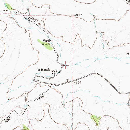 Topographic Map of Prizer Draw, TX