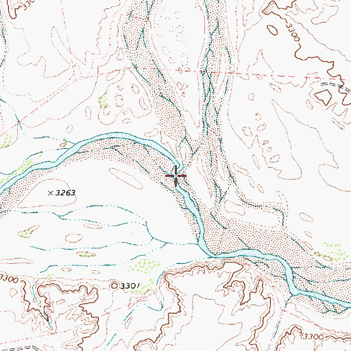 Topographic Map of Punta de Agua Creek, TX