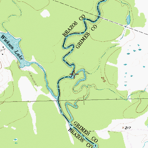 Topographic Map of Ragan Creek, TX