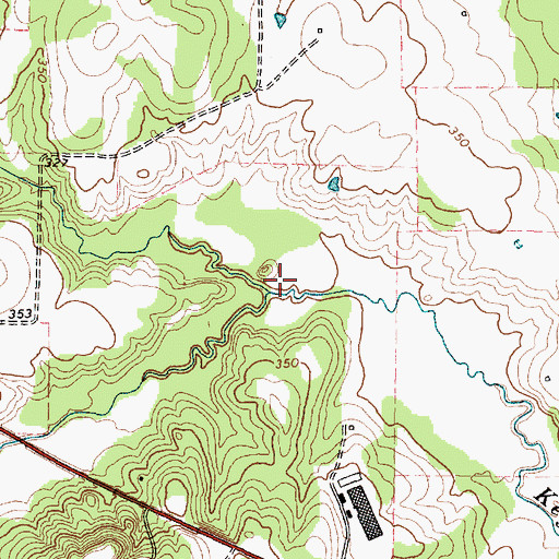 Topographic Map of Ragsdale Creek, TX