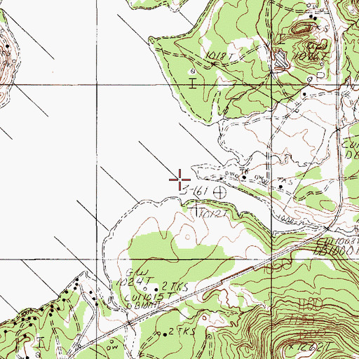 Topographic Map of Ramsey Creek, TX