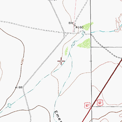 Topographic Map of Ramsey Draw, TX