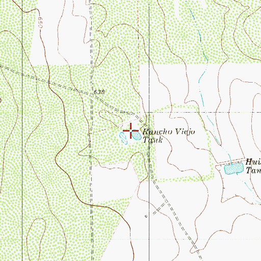 Topographic Map of Ranch Viejo Tank, TX