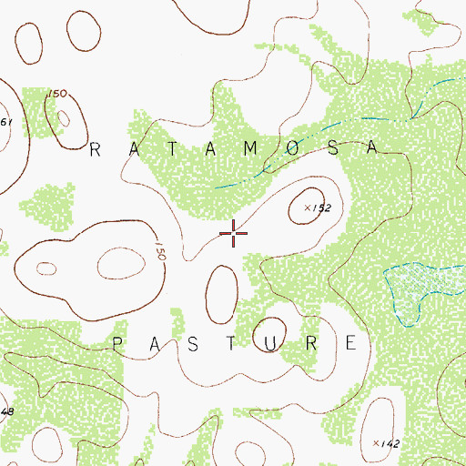Topographic Map of Ratamosa Pasture, TX