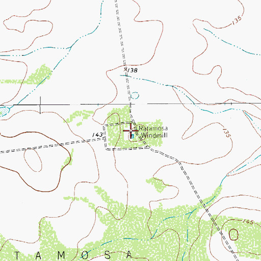 Topographic Map of Ratamosa Windmill, TX