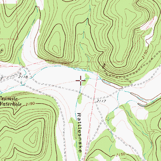 Topographic Map of Rattlesnake Draw, TX
