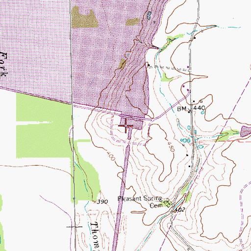 Topographic Map of Ray Hubbard Lake, TX