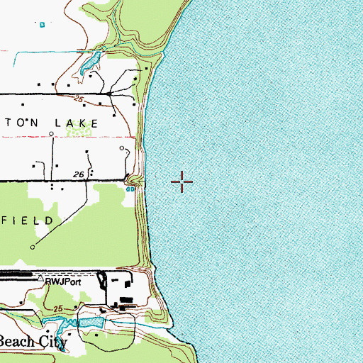 Topographic Map of Red Lake, TX